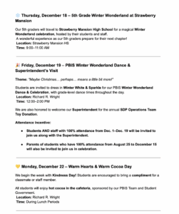 December 2025 Upcoming Events